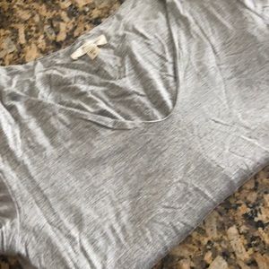 Gray fitted jersey dress-cocktail length